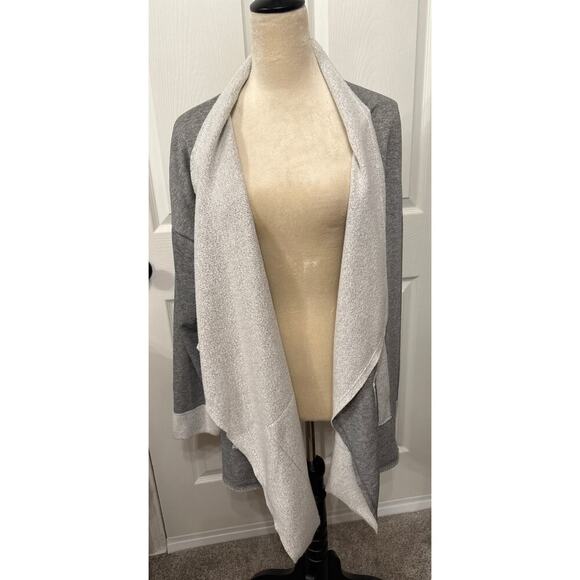 Cozy Casual Waterfall Drape Open Longline Cardigan, XL - Picture 1 of 4